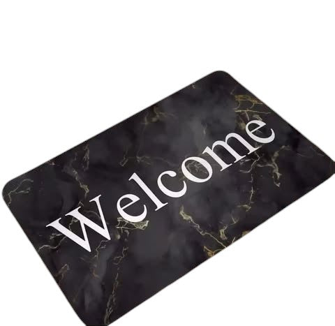 Marble Pattern Welcome Doormat 30x50